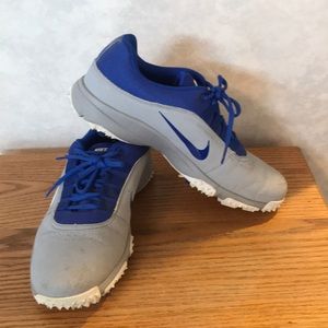 Men’s Nike Golf shoes size 8 blue and grey